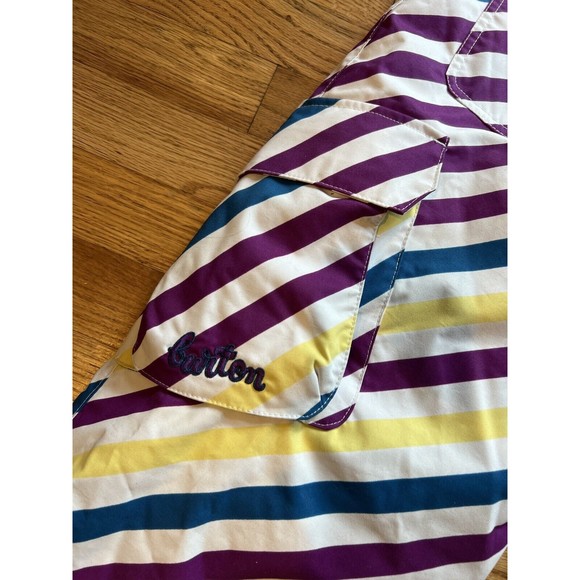 Burton Dry Ride Sugar & Spice Girl's Striped Snow Ski Winter Pants Sz XL 14/16 - Picture 3 of 6